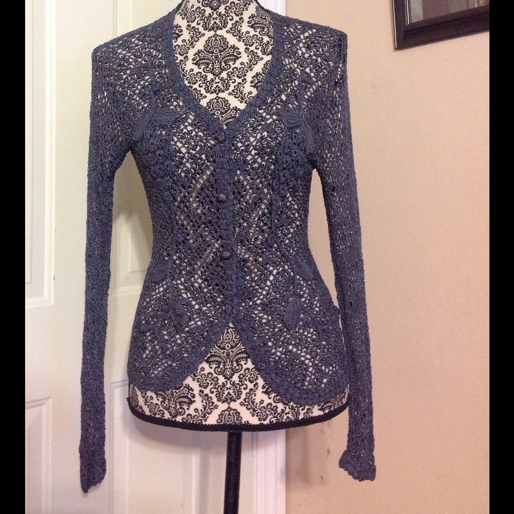 Beautiful Lace Button Up Top