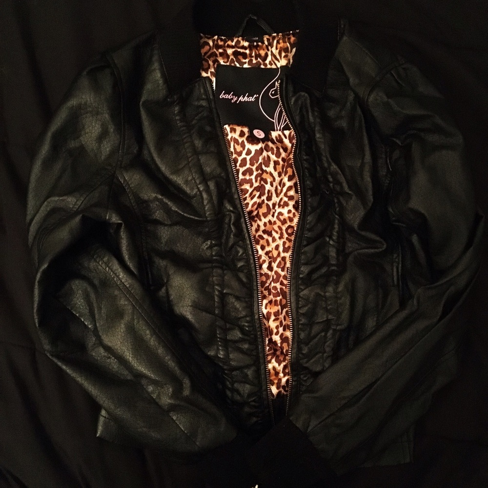 Leather coat