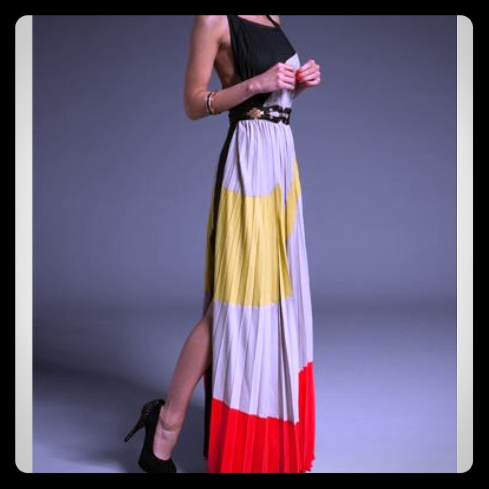 Rare BCBG MaxAzria Run way maxi dress