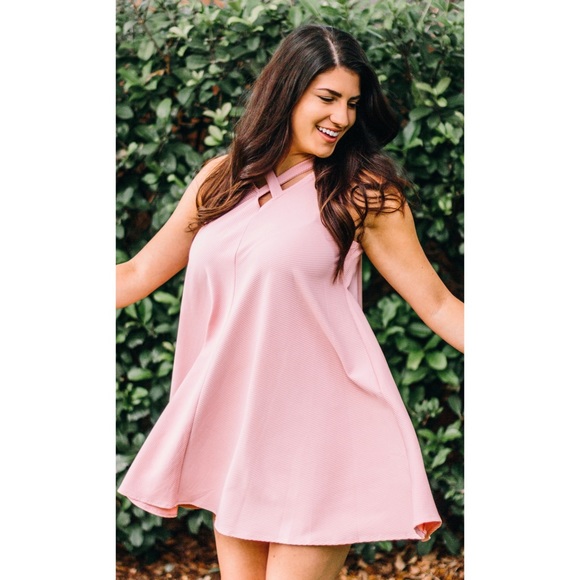 Cross Ribbed Swing Dress - Picture 3 of 4