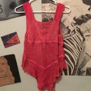 Free People Flowy shirt