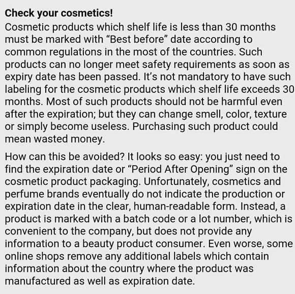 FRIENDLY TIP: Check the Exp Date On Your Cosmetics - Picture 3 of 8