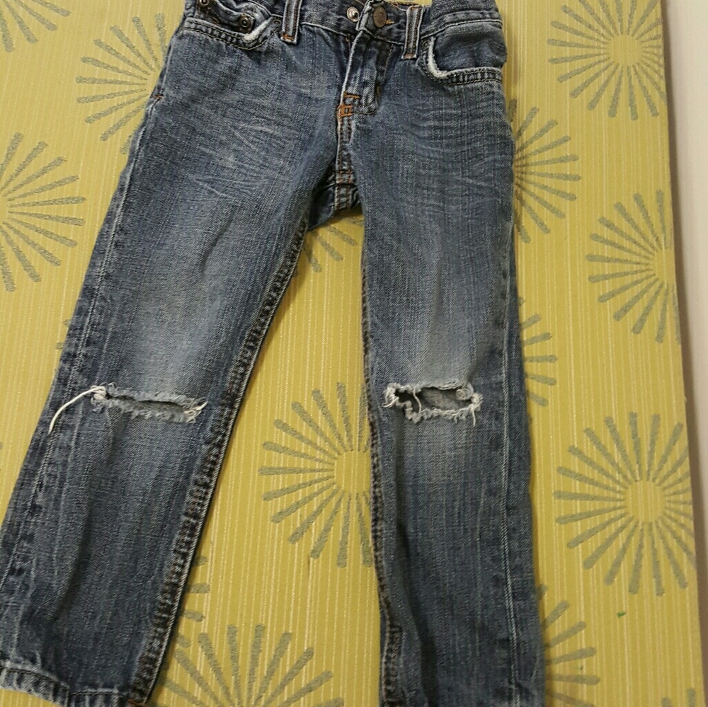 🐎👖Ralph Lauren Distressed Blue Denim: 3T