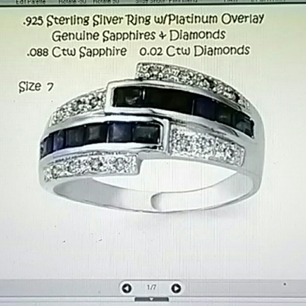 Emerald or Sapphire Ring