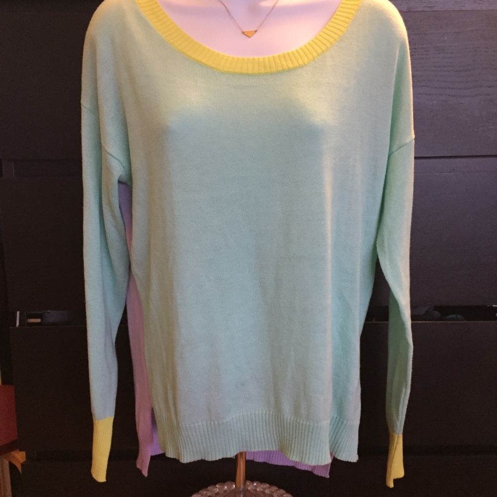 Blu Pepper Color Block Sweater