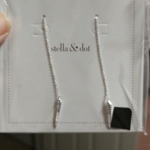 Stella and Dot silver earrings