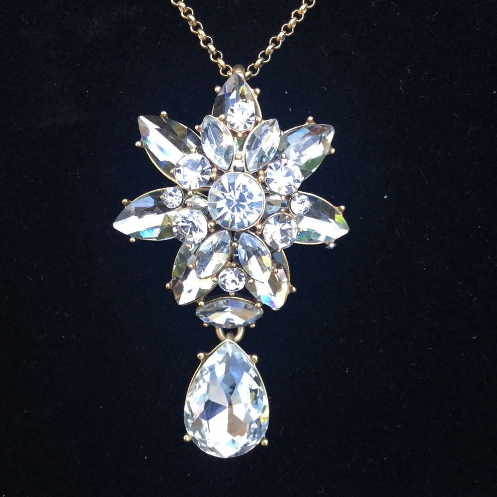 Sale JCREW CRYSTAL PENDANT 1 left - Picture 2 of 8