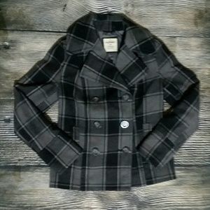 Plaid Peacoat