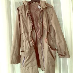 Love Culture Spring Tan hooded Jacket