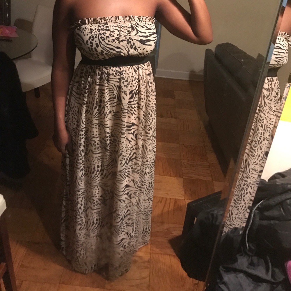 H&M Bandeau maxi dress