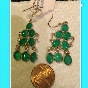 Green Onyx Earrings