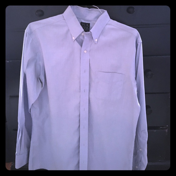 Jos A Bank light blue tailored fit dress shirt - Picture 1 of 2