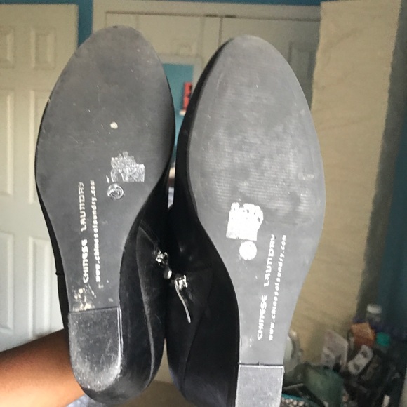 Chinese Laundry Wedge Booties -- Only worn once! - Picture 2 of 4