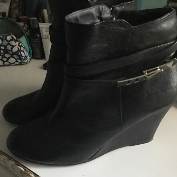 Chinese Laundry Wedge Booties -- Only worn once! - Picture 3 of 4