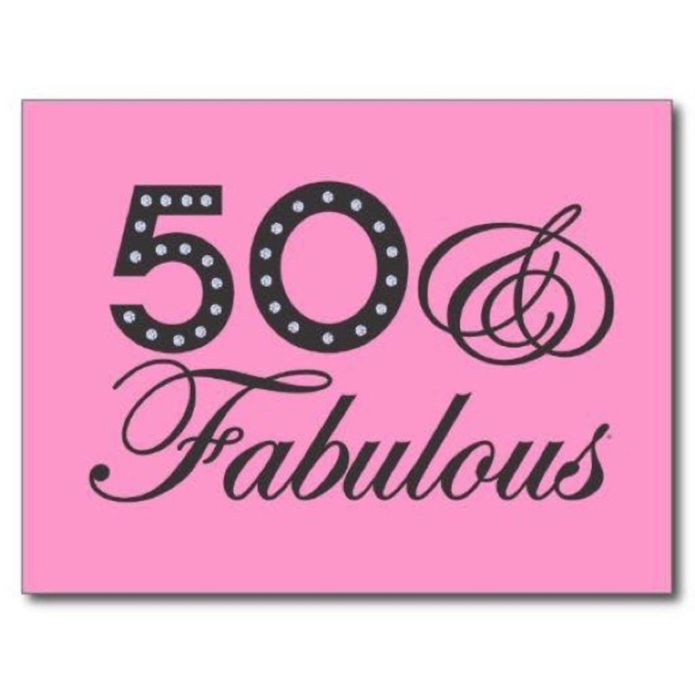 50th birthday  sale "my closet is 50% off. "