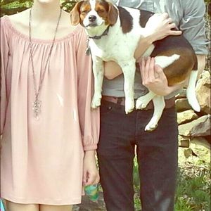 Baby Pink Off the Shoulder Dress