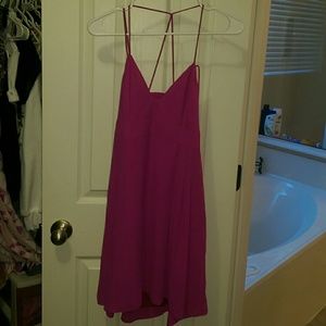 Fuschia summer baby doll dress by Express