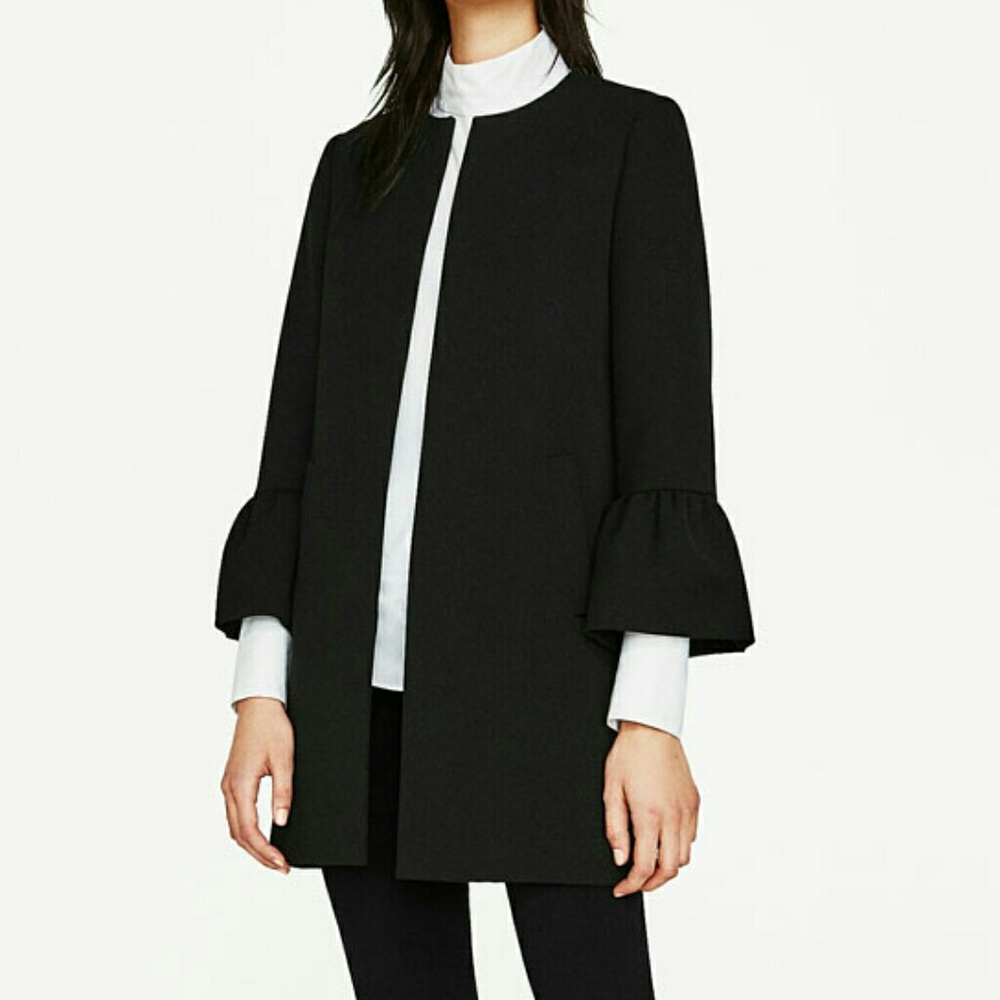 Zara Frill Sleeve Coat