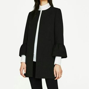 Zara Frill Sleeve Coat