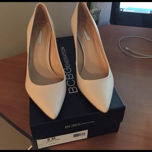 BCBGeneration baby pink heels