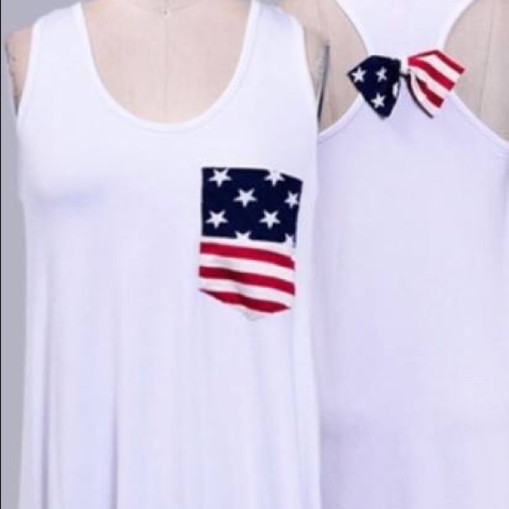 American flag Tank