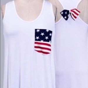 American flag Tank