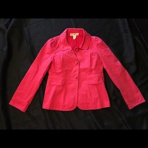 J. Crew Twill Jacket - PINK!