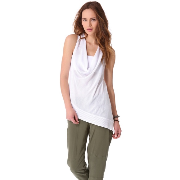 Club Monaco Orange Cowlneck Sweater Tank - Picture 2 of 4