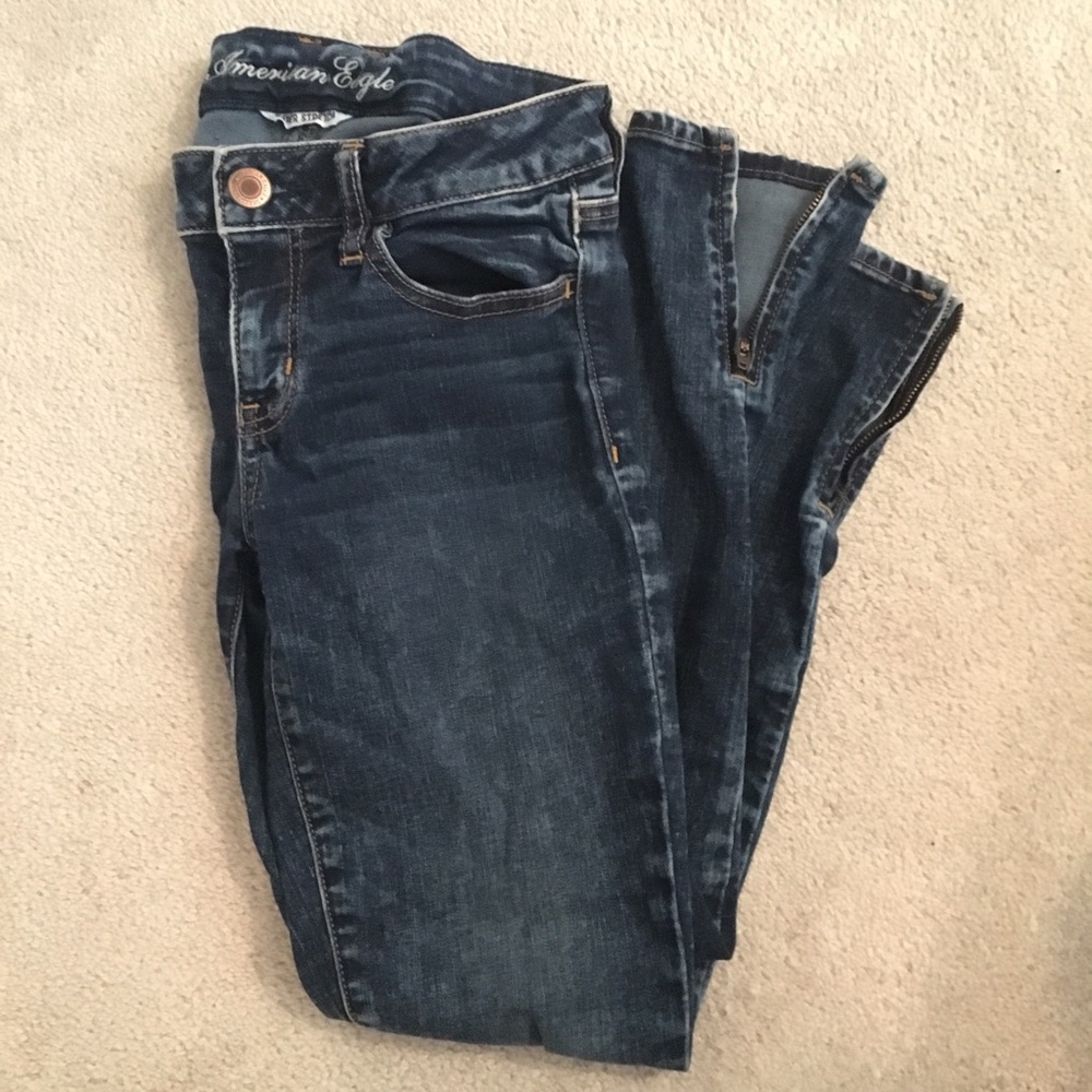 American Eagle Super Stretch Jeggings Dark Wash