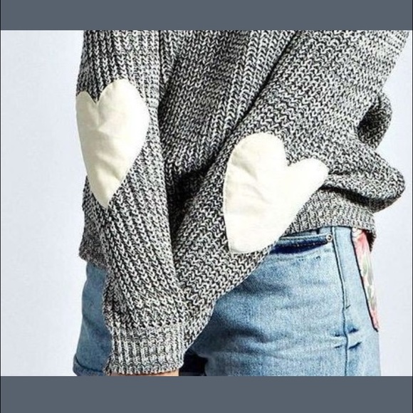 Heart Elbow Patch Sweater - Picture 3 of 5