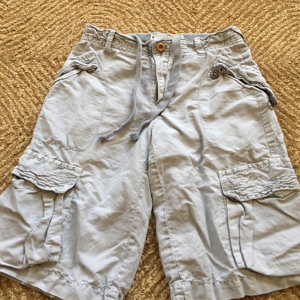 Men's Linen/cotton lightweight cargo style short