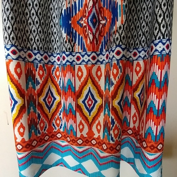 NWT TRIBAL PRINT HALTER MAXI DRESS SIZE M - Picture 4 of 8