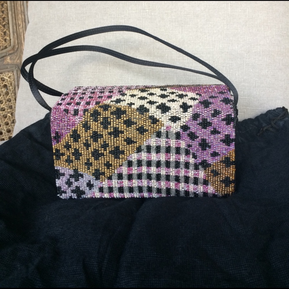 Lambertson Truex evening sequined box bag