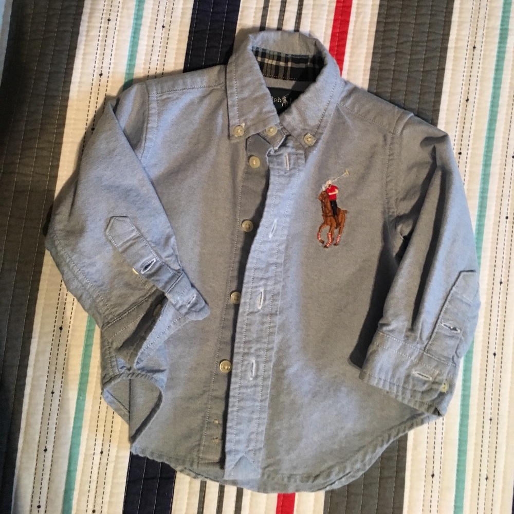 Baby Ralph Lauren chambray polo shirt