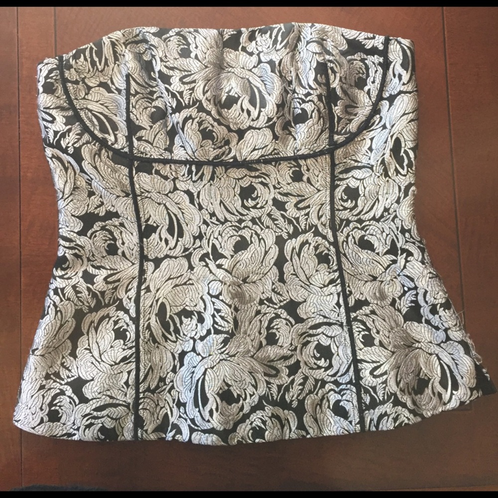 White House Black Market strapless top
