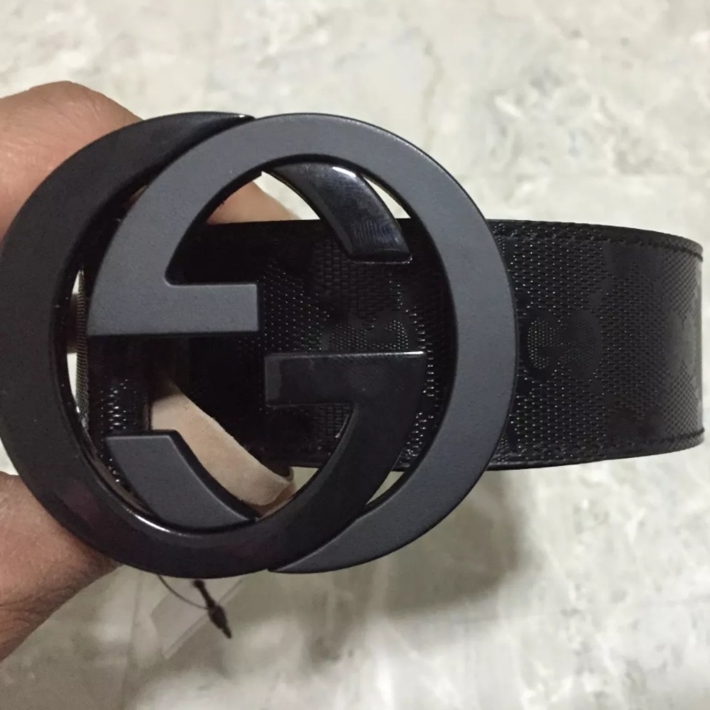 Black Gucci Belt