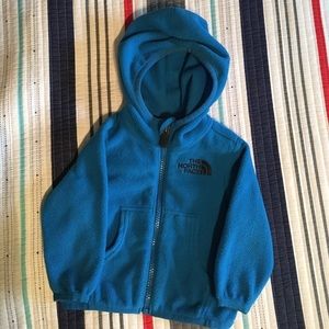 North face baby fleece coat