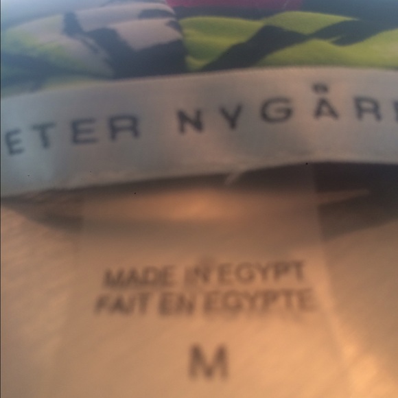 "Peter Nygard" Multi-Print Dress Wrap Tunic - Picture 5 of 6