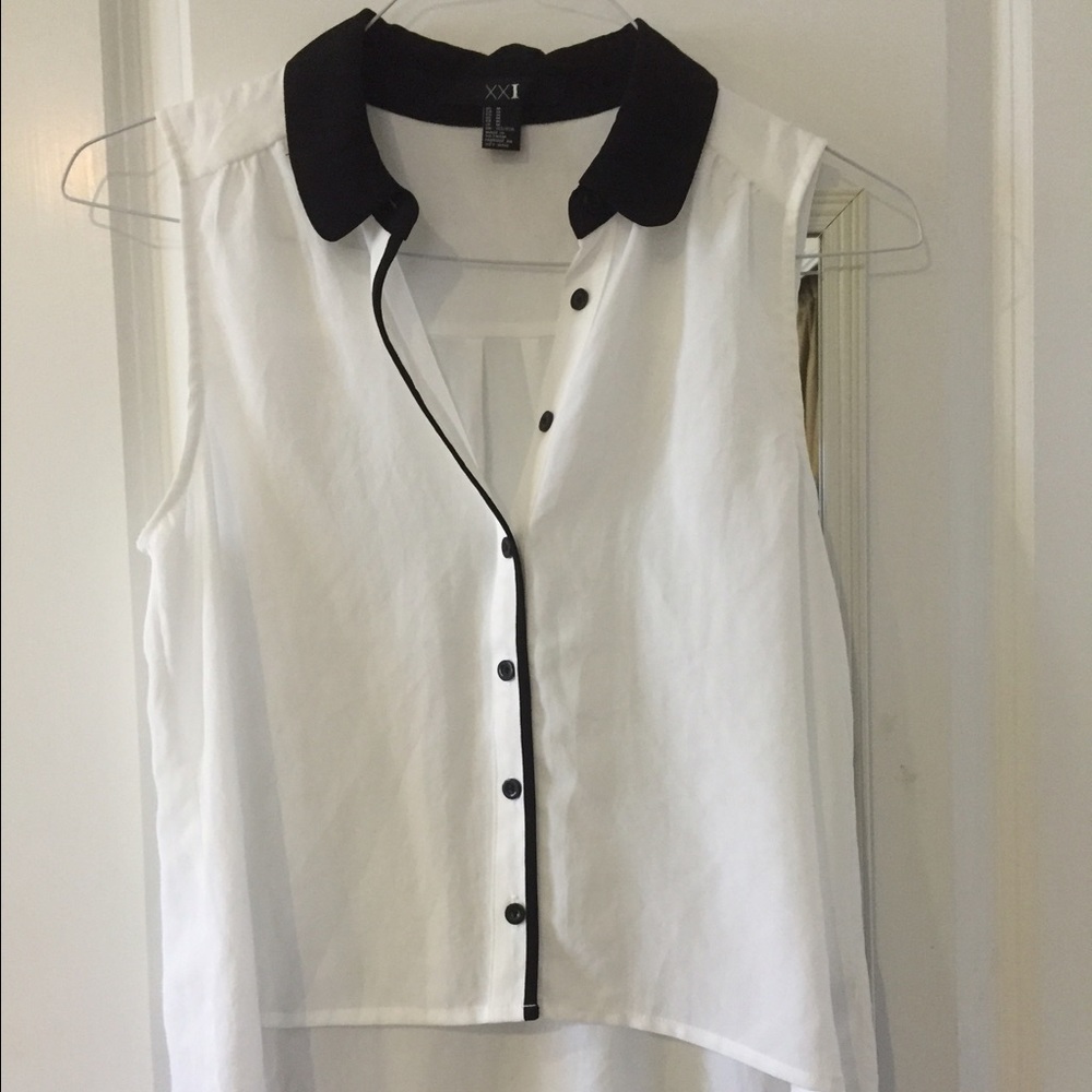 Forever 21 Silky Hi-Lo Shirt