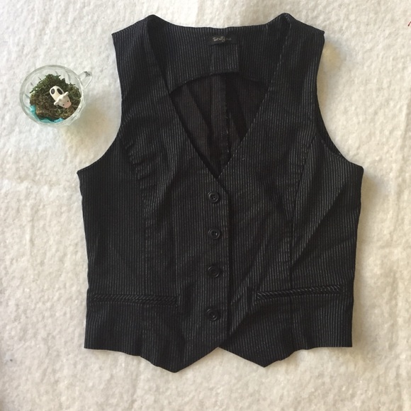 black pin strip vest Gay male bolgs