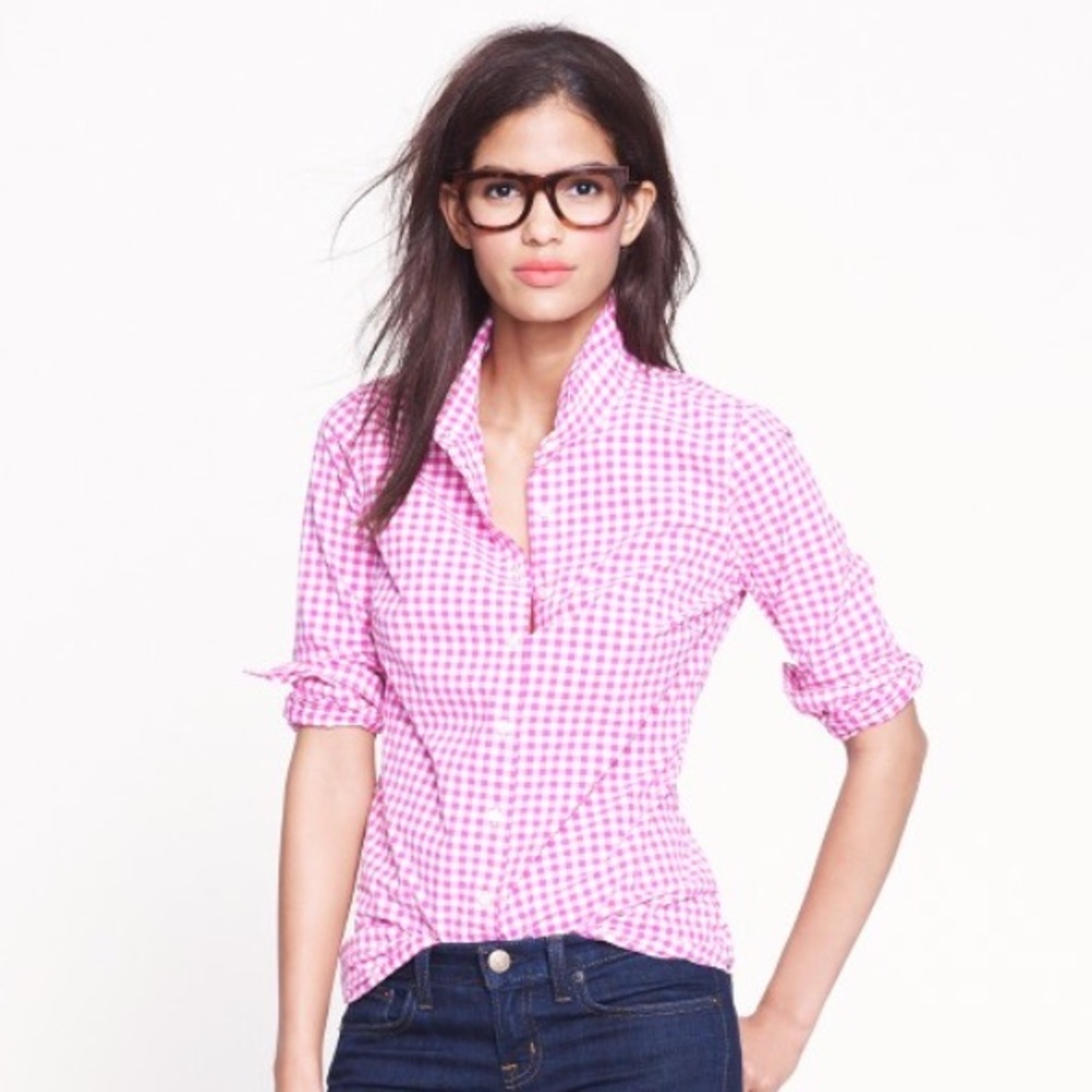 J.Crew Retail Perfect shirt in mini-gingham