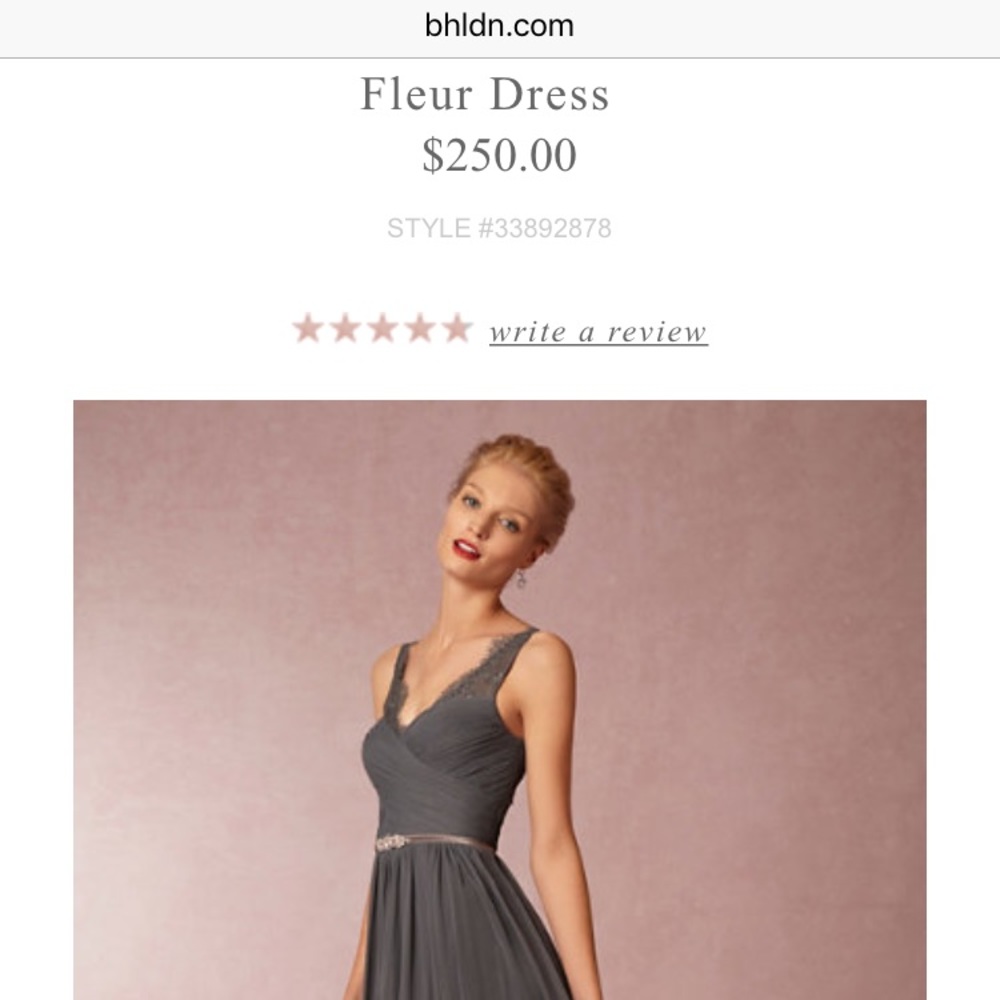 Anthropologie BHLDN Bridesmaid dress/ formal gown