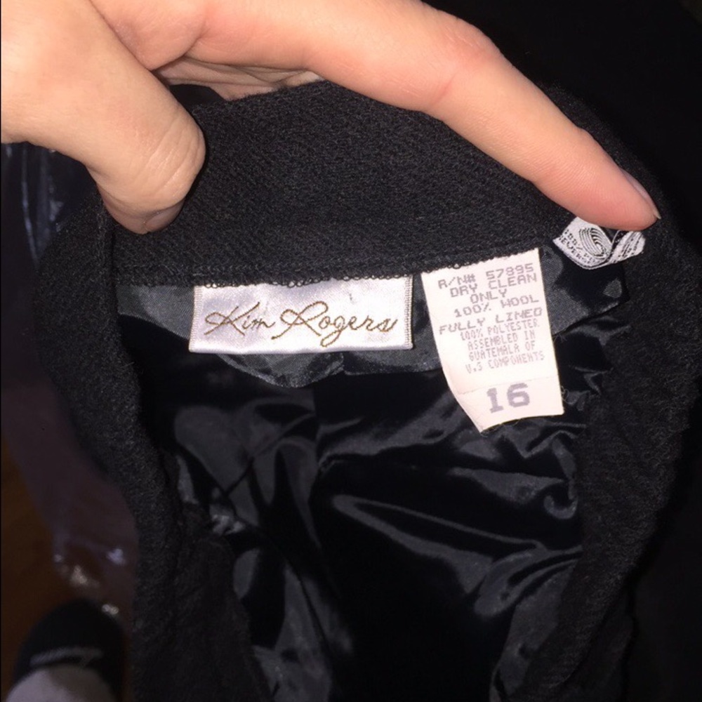 Kim Rogers high waisted wool dress slacks