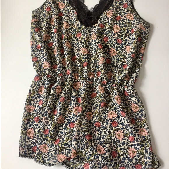 Only Hearts sheer floral romper - M - Picture 1 of 5