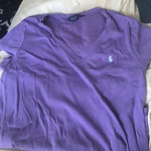 Purple Polo V-Neck