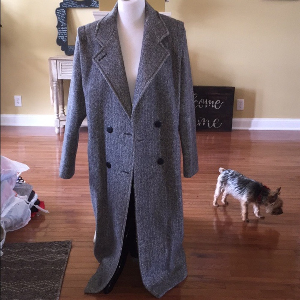 Dani Colby Gray Trench Jacket size 18