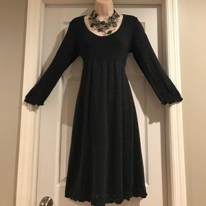 Gray Knit Empire Waist Dress Sz. M