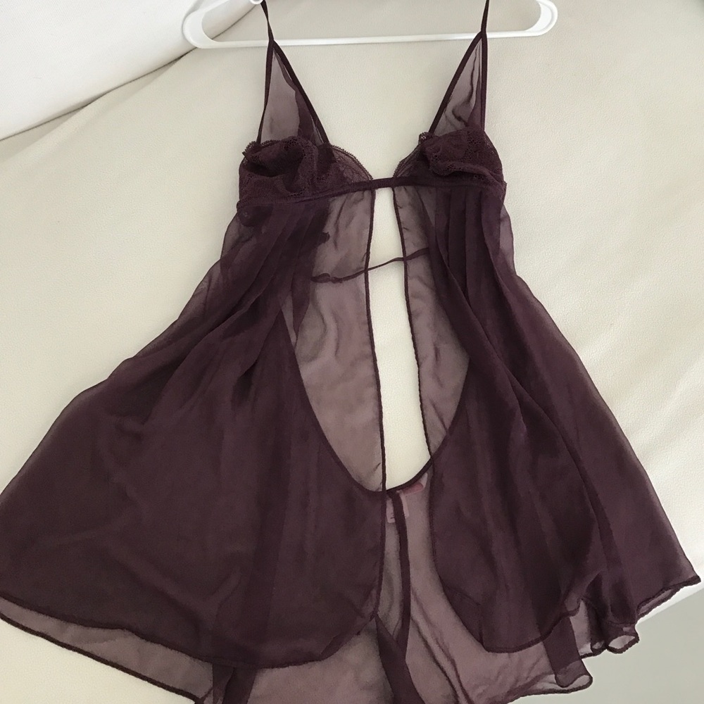 Sexy aubergine lingerie