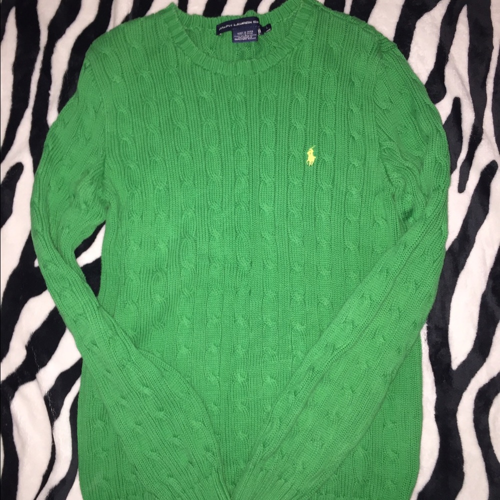 Green Ralph Lauren sweater