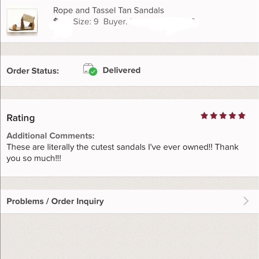 5-Star Rated! Rope and Tassel Tan Sandals - Picture 5 of 5